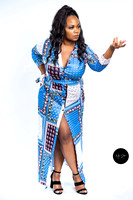 Blue Multi Dress